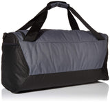 Nike Brasilia Training Medium Duffle Bag, Durable Nike Duffle Bag for Women & Men with Adjustable Strap, Flint Grey/Black/White - backpacks4less.com
