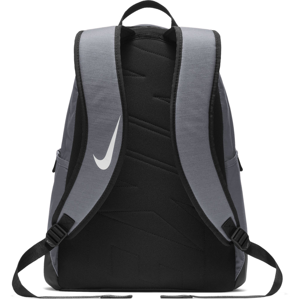 Nike Brasilia Training Backpack, Extra Large Backpack Built for Secure Storage with a Durable Design, Flint Grey/Black/White - backpacks4less.com