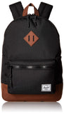 Herschel Kids' Heritage Youth Children's Backpack, Black/Saddle Brown, One Size - backpacks4less.com