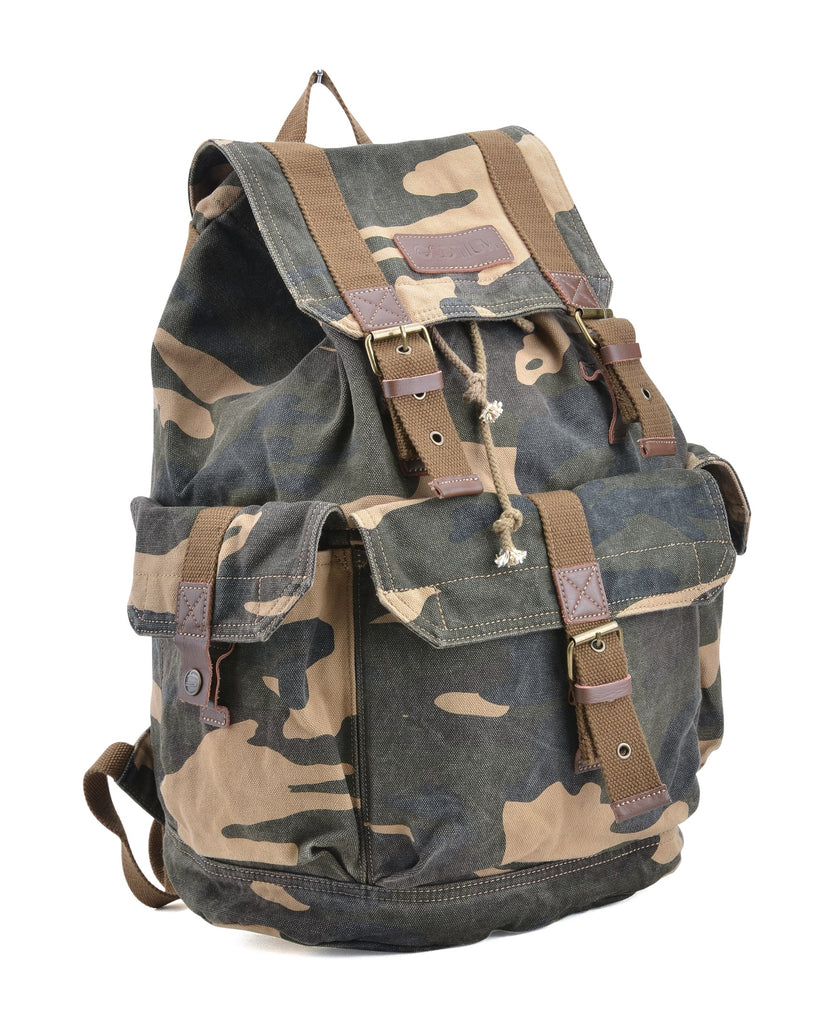 Gootium 21101CAM Specially High Density Thick Canvas Backpack Rucksack (camouflage) - backpacks4less.com