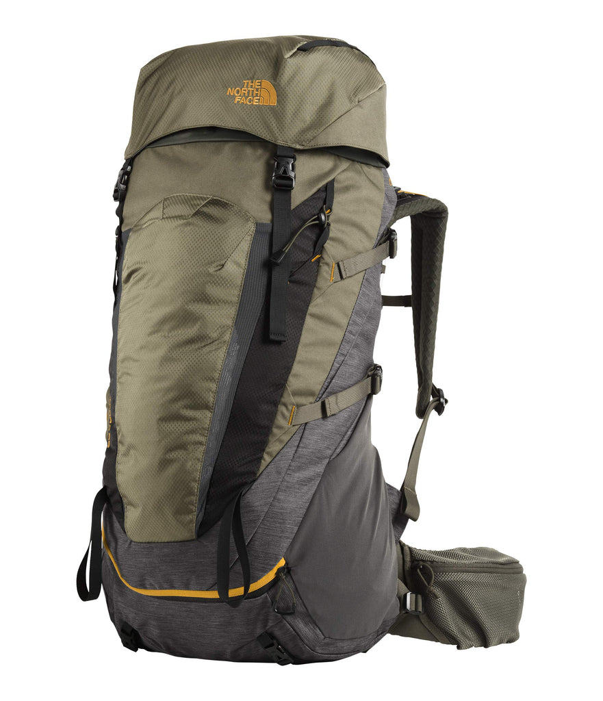 The North Face Terra 55, TNF Dark Grey Heather/New Taupe Green, Small/Medium - backpacks4less.com