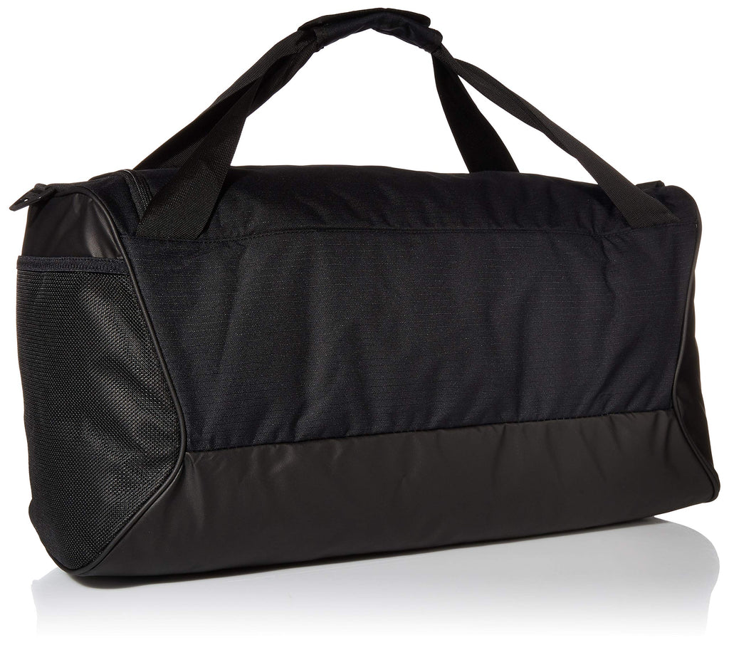 Nike Brasilia Training Medium Duffle Bag, Durable Nike Duffle Bag for Women & Men with Adjustable Strap, Black/Black/White - backpacks4less.com