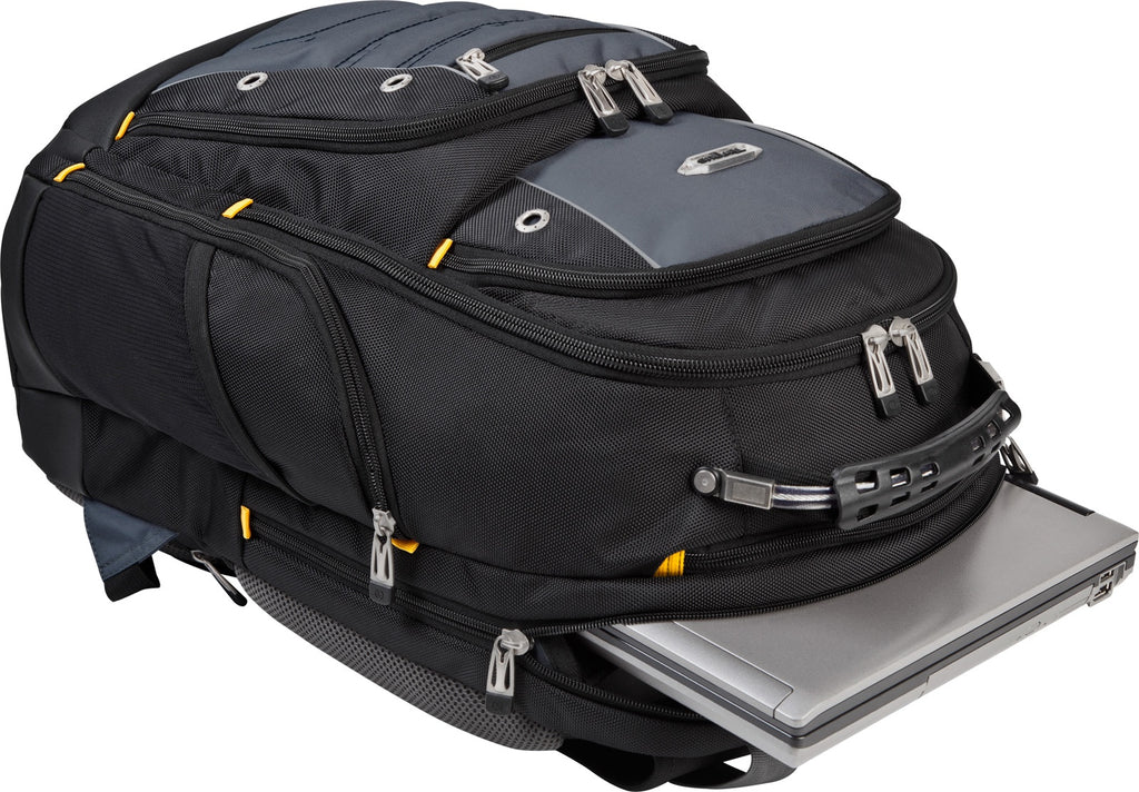 Targus Drifter II for Professional Business Commuter Backpack for 17-Inch Laptop, Black/Gray (TSB239US) - backpacks4less.com