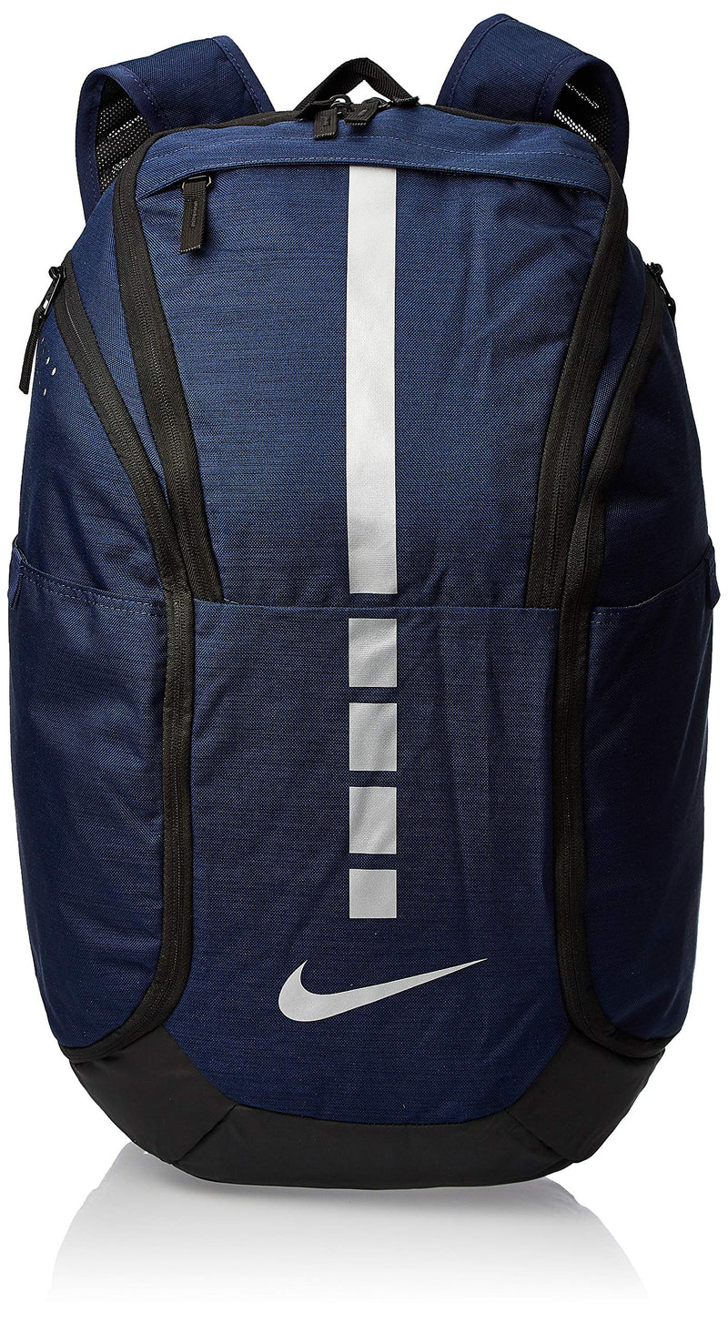 NIKE Hoops Elite Hoops Elite Basketball Backpack MIDNIGHT NAVY/BLACK/MTLC COOL GREY - backpacks4less.com