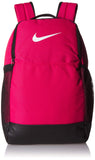 Nike Brasilia Medium Training Backpack, Nike Backpack for Women and Men with Secure Storage & Water Resistant Coating, Rush Pink/Black/White - backpacks4less.com