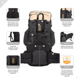 TETON Sports Scout 3400 Internal Frame Backpack; High-Performance Backpack for Backpacking, Hiking, Camping; Tan - backpacks4less.com
