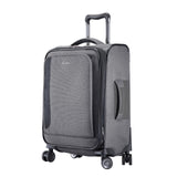 Ricardo Beverly Hills Malibu Bay 3.0 Softside, 4 Wheel Spinner, Lightweight Suitcase, Unisex, Stylish, Gray, Carry-On 20-Inch