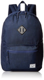 Herschel Kids' Heritage Youth XL Children's Backpack, Medieval Blue Crosshatch/Checkerboard, One Size - backpacks4less.com