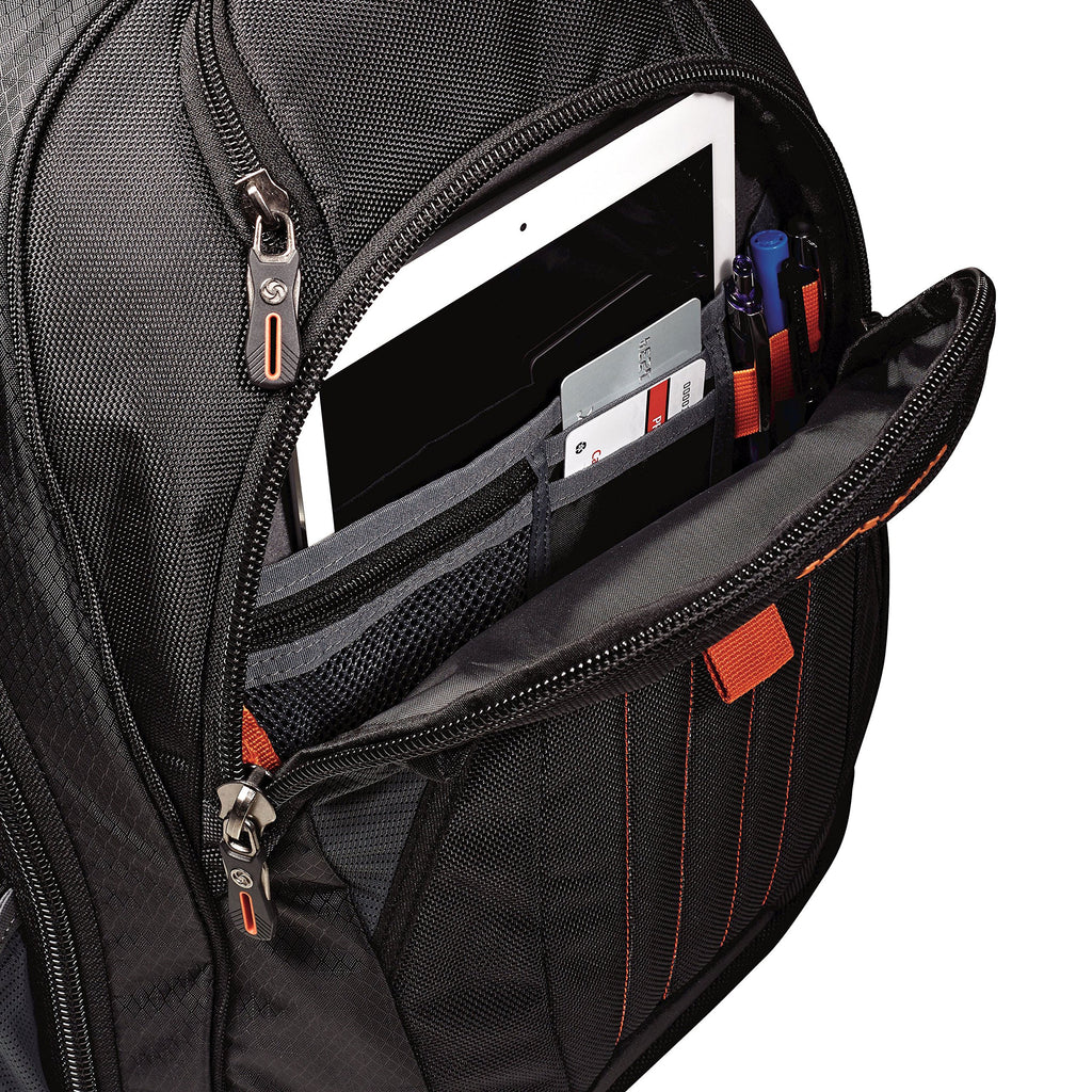 Samsonite Tectonic 2 Large Backpack, Black/Orange - backpacks4less.com