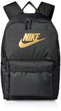 Nike Nike Heritage Backpack - 2.0, Black/Black/Metallic Gold, Misc