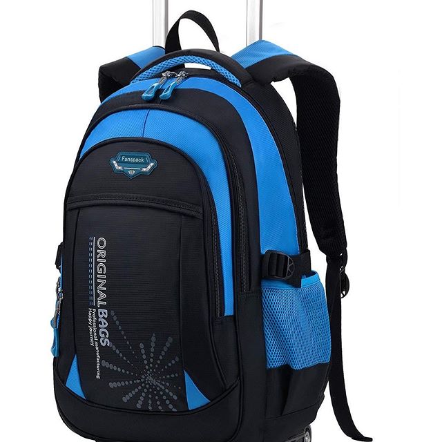 Fanspack Boys Rolling Backpack Review (2026): Size, Wheels and School Use