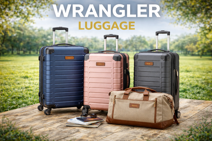 Wrangler carry-on luggage guide comparing 17 20 21.5 and 22 inch luggage