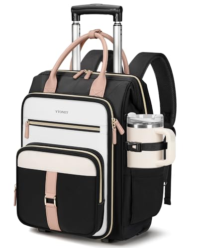 YTONET rolling laptop backpack for work and travel