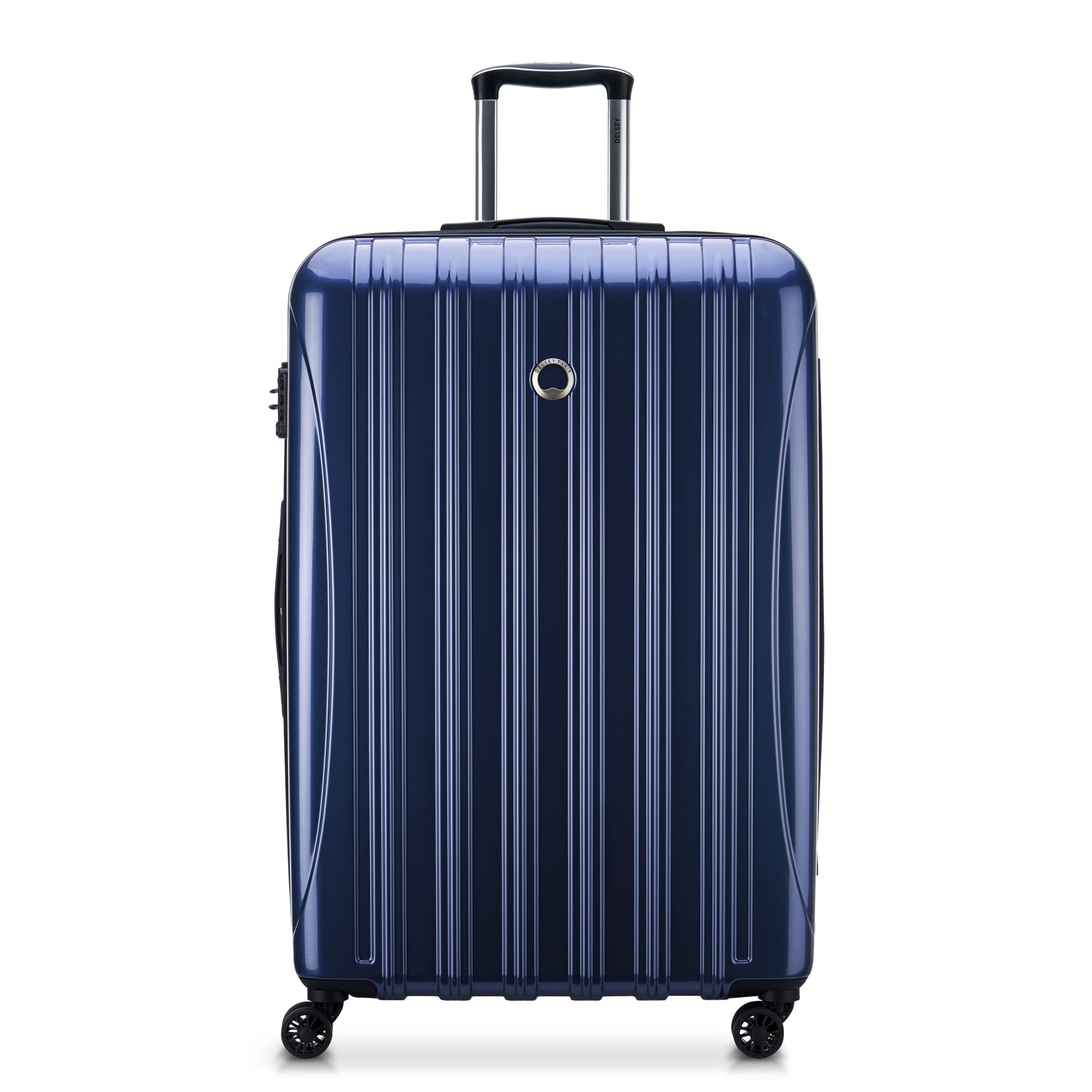 Blue Delsey Paris Helium Aero hardside spinner luggage
