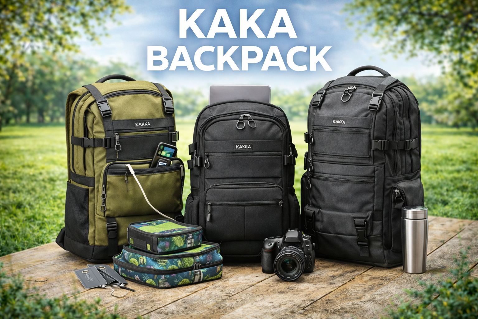 14 inch laptop backpack KAKA Travel Backpack, Carry On Durable Convertible Duffle Bag Fit for 15.6 for Men and Women(Medium 35L) : Electronics theft travel bag KAKA Large Capacity Waterproof Hiking