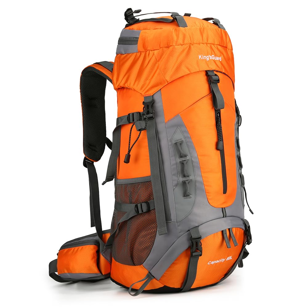 Large backpacking backpack for hiking and overnight trails