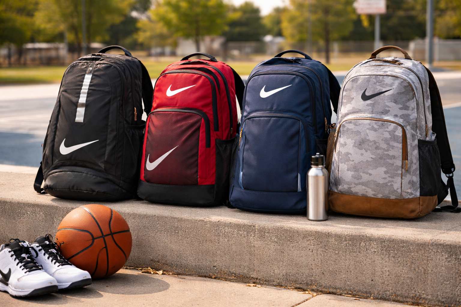 different types of nike backpacks 3 Brand Backpack with matching Pencil Case Black One Size (18L) Two Nike backpacks. Two different