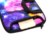 10 - Inch Laptop Shoulder Bag Sleeve Case with padded handle for 9.6” 9.7" 10" 10.1" 10.5" Ipad/Netbook/Tablet/Reader (Colourful Flower)