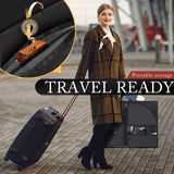 10 Pack 40 - inch Garment Bags for Travel, Garment Bags for Hanging Clothes with Zipper and Visible Transparent Window，Black