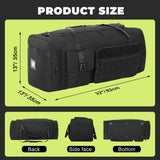 100L Sports Duffle Bag – 32" Large Gear Bag for Men & Youth, Baseball, Soccer & Track Equipment, Heavy Duty Travel Weekender & Flight Duffel with Large Side Pockets (Black)
