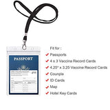 10PCS Passport Holder 4x6 Inch Extra Large ID Badge Holders PVC Card Holder Fill for Passports,Cash, Credit Card, Plane Ticket, Receipts.by CypesCrafts