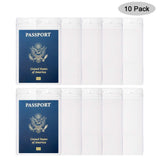 10PCS Passport Holder 4x6 Inch Extra Large ID Badge Holders PVC Card Holder Fill for Passports,Cash, Credit Card, Plane Ticket, Receipts.by CypesCrafts