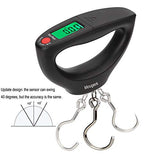 110lb 50kg Portable Luggage Scale Digital Hanging Postal Scales, 2 AAA Batteries (Not Included)