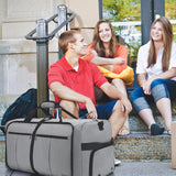 120L Travel Duffle Bag for Men, Large Foldable Duffel Bag for Travel with Shoe Compartment Overnight Weekender Bag Gym Bag for Men Women Waterproof & Tear Resistant (Gray, 120L)