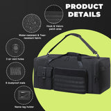 130L Extra Large 36" Heavy Duty Sports Gym and Travel Duffel Bag - Oversized Equipment Gear Bag for Basketball, Baseball, Hockey, Football, Helmets, and Pads - Durable, Giant (Black)
