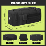 130L Extra Large 36" Heavy Duty Sports Gym and Travel Duffel Bag - Oversized Equipment Gear Bag for Basketball, Baseball, Hockey, Football, Helmets, and Pads - Durable, Giant (Black)