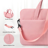 14 Inch Laptop Case Sleeve Carrying Bag for HP Chromebook/EliteBook/Stream, MacBook Air 15.3 M4, Lenovo IdeaPad Flex 5,13.5 Inch Surface Laptop 7/6, ASUS Dell Acer Samsung, Pink