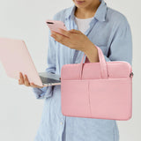 14 Inch Laptop Case Sleeve Carrying Bag for HP Chromebook/EliteBook/Stream, MacBook Air 15.3 M4, Lenovo IdeaPad Flex 5,13.5 Inch Surface Laptop 7/6, ASUS Dell Acer Samsung, Pink