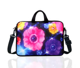 14 - Inch Laptop Shoulder Bag Sleeve Case With Handle For 13" 13.3" 14" 14.1" Netbook/Macbook Air Pro (Colourful Flower)