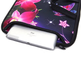 14 Inch Neoprene Laptop Sleeve Case Bag with shoulder strap For 14" Notebook/MacBook/Ultrabook/Chromebook (flower)