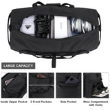 150L Large Waterproof Bag for Men Travel, Extra Large Trave Duffle Bag with Shoe Compartment for Men Women, Foldable Duffle Bag for Traveling, Gym Bag, Water Resistant & Tear - Resistant, Black