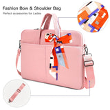 15.6 Inch Laptop Sleeve Shouler Bag Women Ladies Case for Macbook Pro 16 M4/M3/M2/M1, Dell Inspiron 15, HP Envy/Pavilion 15.6, Acer Aspire 15, Lenovo IdeaPad 3 15.6, ASUS Chromebook MSI 15.6 Case,Pink