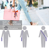 15.6 Inch Laptop Sleeve Shouler Bag Women Ladies Case for Macbook Pro 16 M4/M3/M2/M1, Dell Inspiron 15, HP Envy/Pavilion 15.6, Acer Aspire 15, Lenovo IdeaPad 3 15.6, ASUS Chromebook MSI 15.6 Case,Pink