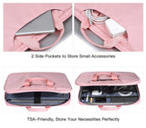 15.6 Inch Laptop Sleeve TSA Case for Women Ladies Bag for Macbook Pro 16" M4 M3 M2 M1, Lenovo Ideapad 15.6", HP Envy/Victus 15.6, Dell Inspiron 15, Acer Aspire/Nitro 15, ASUS MSI Macbook 15 Case, Pink