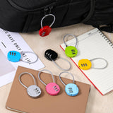16 Pack Combination Lock, 3 Digit Outdoor Waterproof Code Padlock with Wire Rope, Mini Combination Lock, Resettable Locks for Luggage, Gym Locker, Jewelry Box, Backpack(8 Colors)