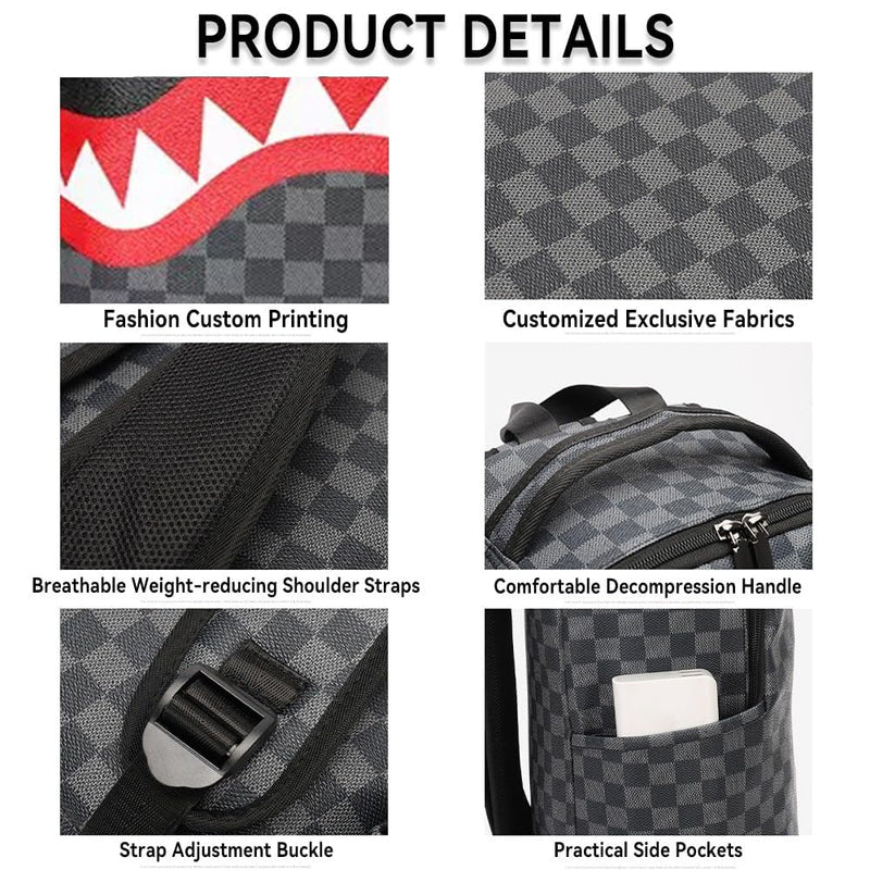 16" Premium PU Leather Backpack – Sleek, Lightweight & Multi Daypack for Laptop (Drak Brown, One Size)