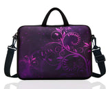 17 - Inch to 17.3 - Inch Neoprene Laptop Shoulder Messenger Bag Case Sleeve For 16 16.5 17 17.3" Inch Acer/Asus/Dell/Lenovo/HP/Macbook (Flower)