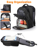 17.3 Inch Laptop Backpack Insulated Backpacks with Cooler Compartment,TSA Large School Backpack Lunch Box for Teens Boys,Anti - Theft Work Business Bookbag,College Computer Backpack for Men Women