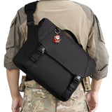 1TG Messenger Bag for Men,Laptop Bag 15.6 Inch Tactical Waterproof Nylon Crossbody Shoulder Briefcase Satchel Office Work School Travel Bag with Shoulder Strap