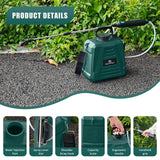 2 Gallon Battery Powered Sprayer, Electric Garden Sprayer, Backpack Sprayer with 3 Mist Nozzles & USB Rechargeable Handle & Retractable Wand & Adjustable Strap for Lawn, Garden, Yard (Green)