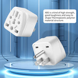 2 Pack US Travel Plug Adapter, 3 Prong Grounded USA Wall Plug Wall Outlet Power Charger Converter (White)