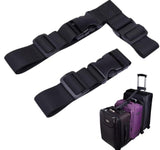 2 Pcs Luggage Straps for Suitcases, Adjustable T-Type and Dual Fastening Straps Travel Attachment Travel Accessories for Securely Linking Suitcases, Bags & Wheelchairs