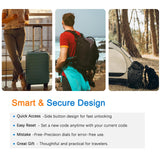 2 PCS TSA Locks for Luggage, Small Combination Lock,Luggage Locks TSA Approved, for Locker Lock, Travel Suitcase, Gun Case, Backpack Zipper, Ammo Can, with 2PCS Spare 007 Master Key