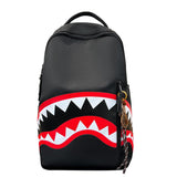 2026 New Shark Graffiti Casual Backpack for Men and Women, fashionable, trendy, sporty, large capacity (excluding pendants) (black)