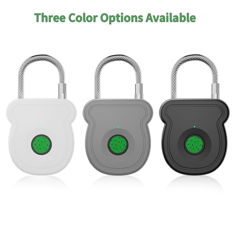 2026 Upgrade Smart Fingerprint Padlock - Keyless Lock with High - Resolution Sensor, 0.5s Unlock, 365 - Day Battery, USB Emergency Key for Gym Lockers, Luggage, Backpacks & Gates(Gray)