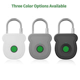 2026 Upgrade Smart Fingerprint Padlock - Keyless Lock with High - Resolution Sensor, 0.5s Unlock, 365 - Day Battery, USB Emergency Key for Gym Lockers, Luggage, Backpacks & Gates(Gray)